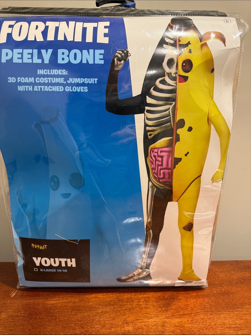 Fortnite Peely Bone Yellow Kids Halloween Costume - Youth